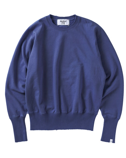 パーフェクトリブズ/Strange Sleeve Crew Neck Sweat Shirts/スウェット/Vintage Navy