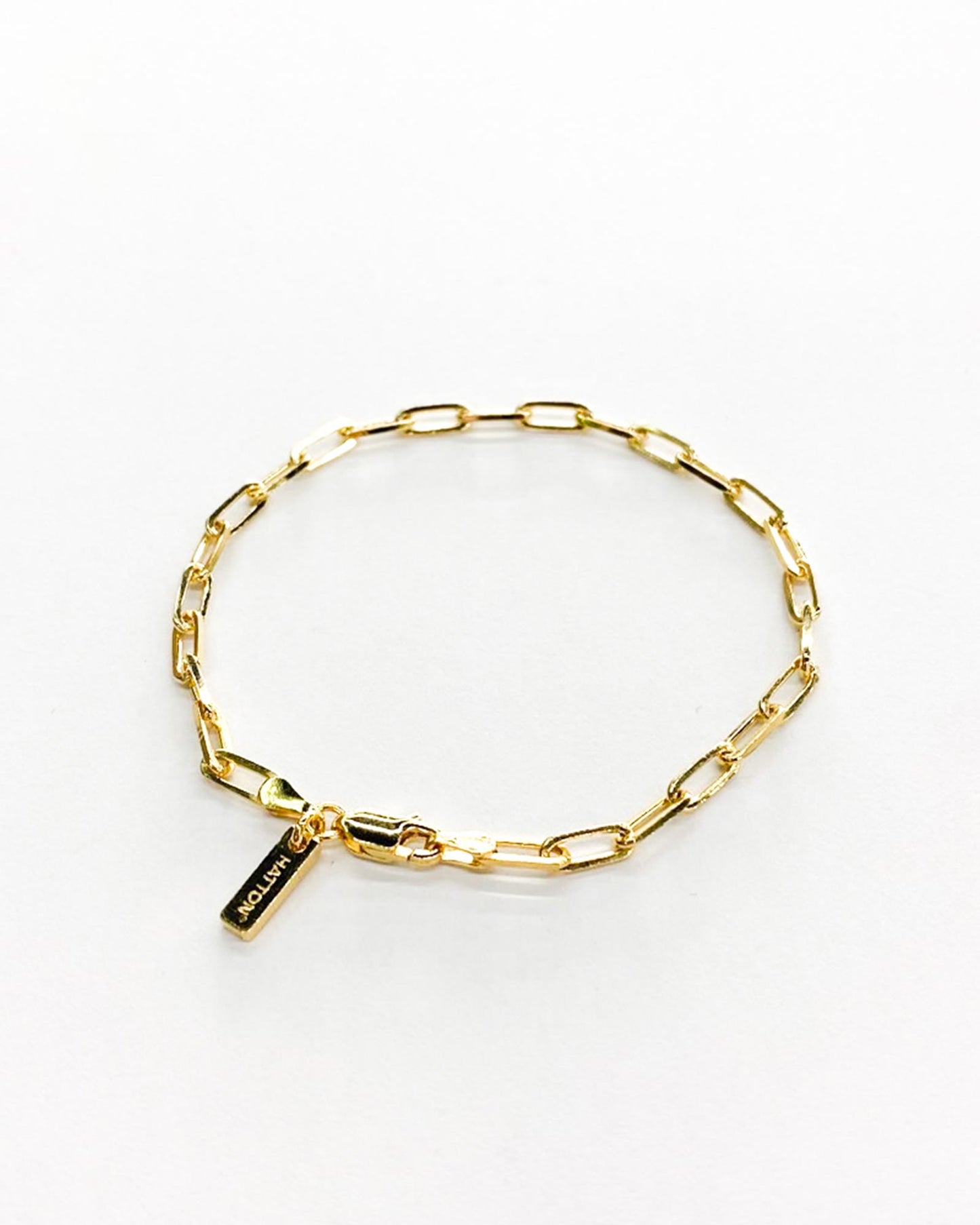 ハットンラブス/Paperclip Bracelet/ブレスレット/18K Gold Plating