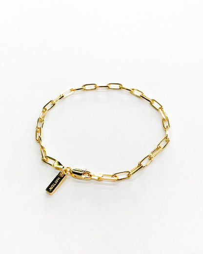 ハットンラブス/Paperclip Bracelet/ブレスレット/18K Gold Plating