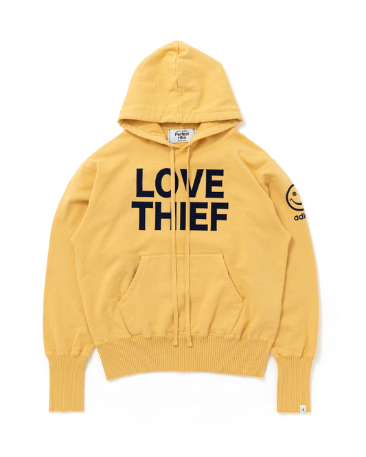 パーフェクトリブス/PR4340110A/(LOVE THIEF) BASIC HOODIE/プルオーバーパーカー/YELLOW