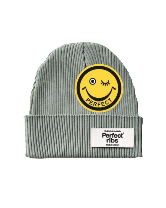 パーフェクトリブス/(SMILE Patch) Rib Beanie Cap/ニットキャップ/GREY