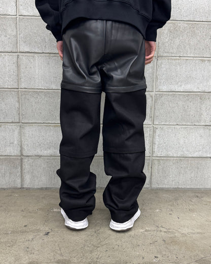 シャーマー/3 Way Denim Pants/SHM-24FW-504/デニムパンツ/BLACK