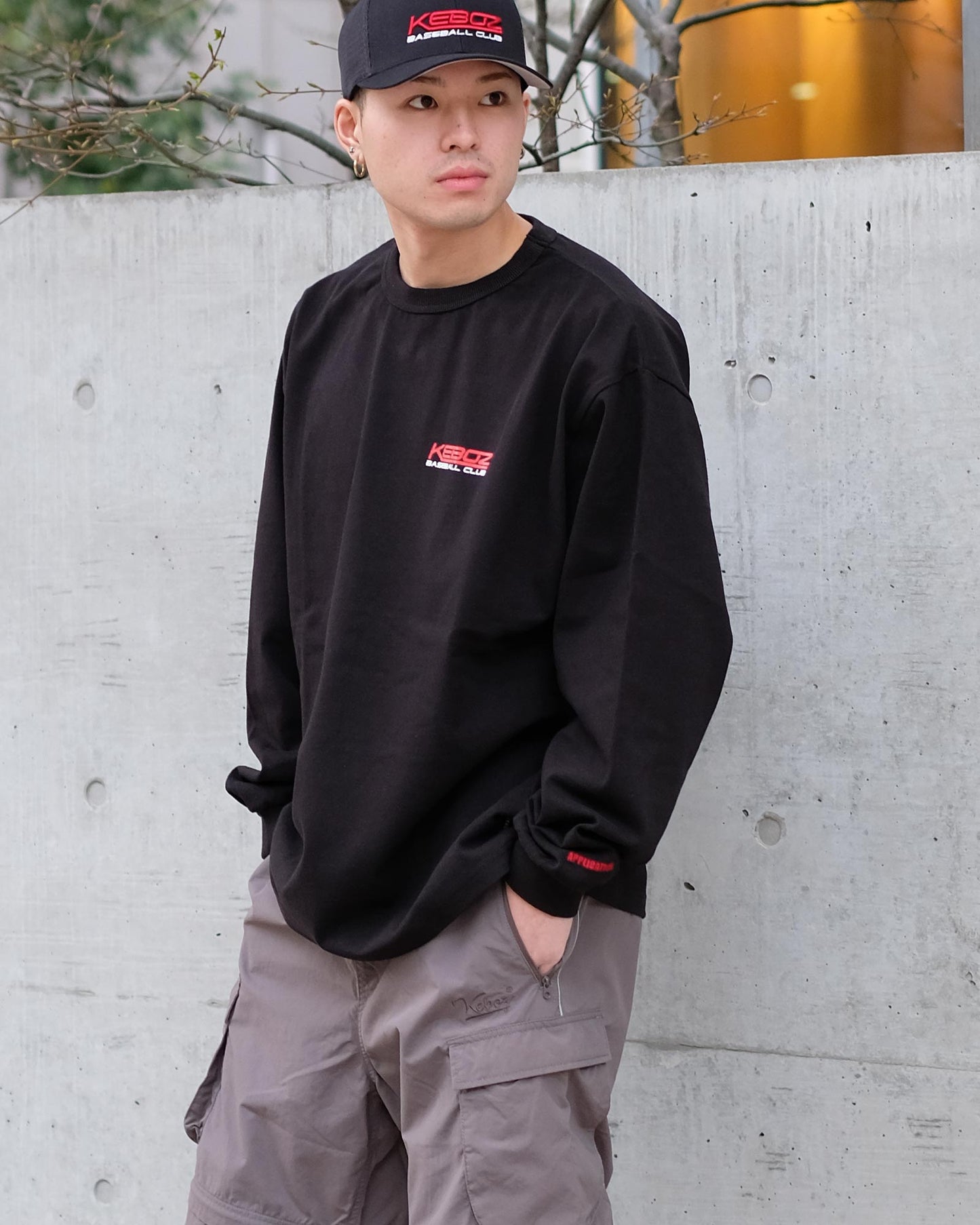 ケボズ/APPLICATION EXCLUSIVE L/S TEE/BLACK