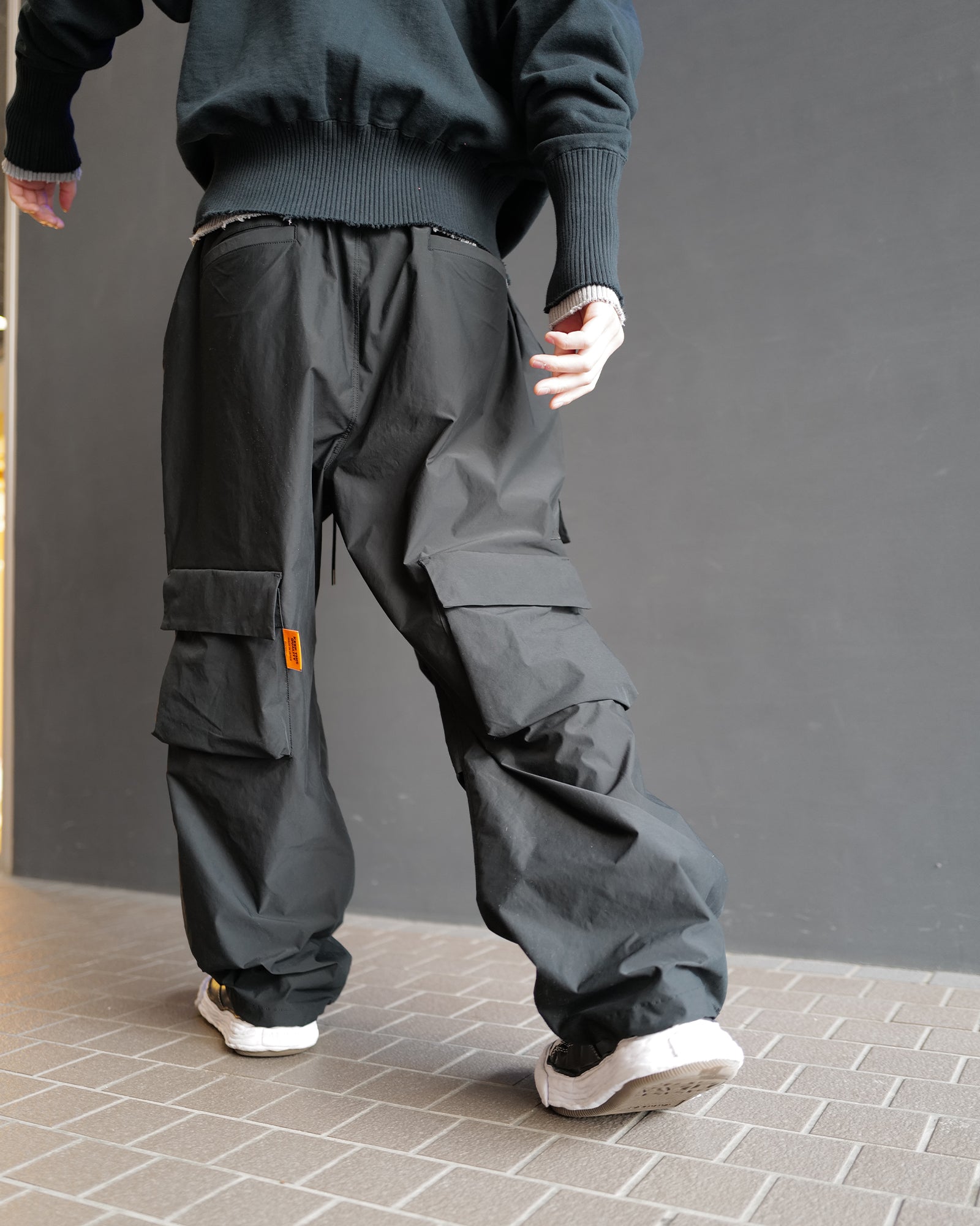 オールウェイズアウトオブストック/WIDE FATIGUE PANTS/パンツ/BLACK