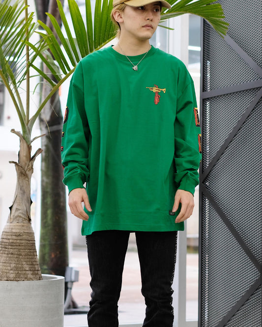 ディーヴァステイツ/LS Tshirt - CEDRIC/ロンT/Green