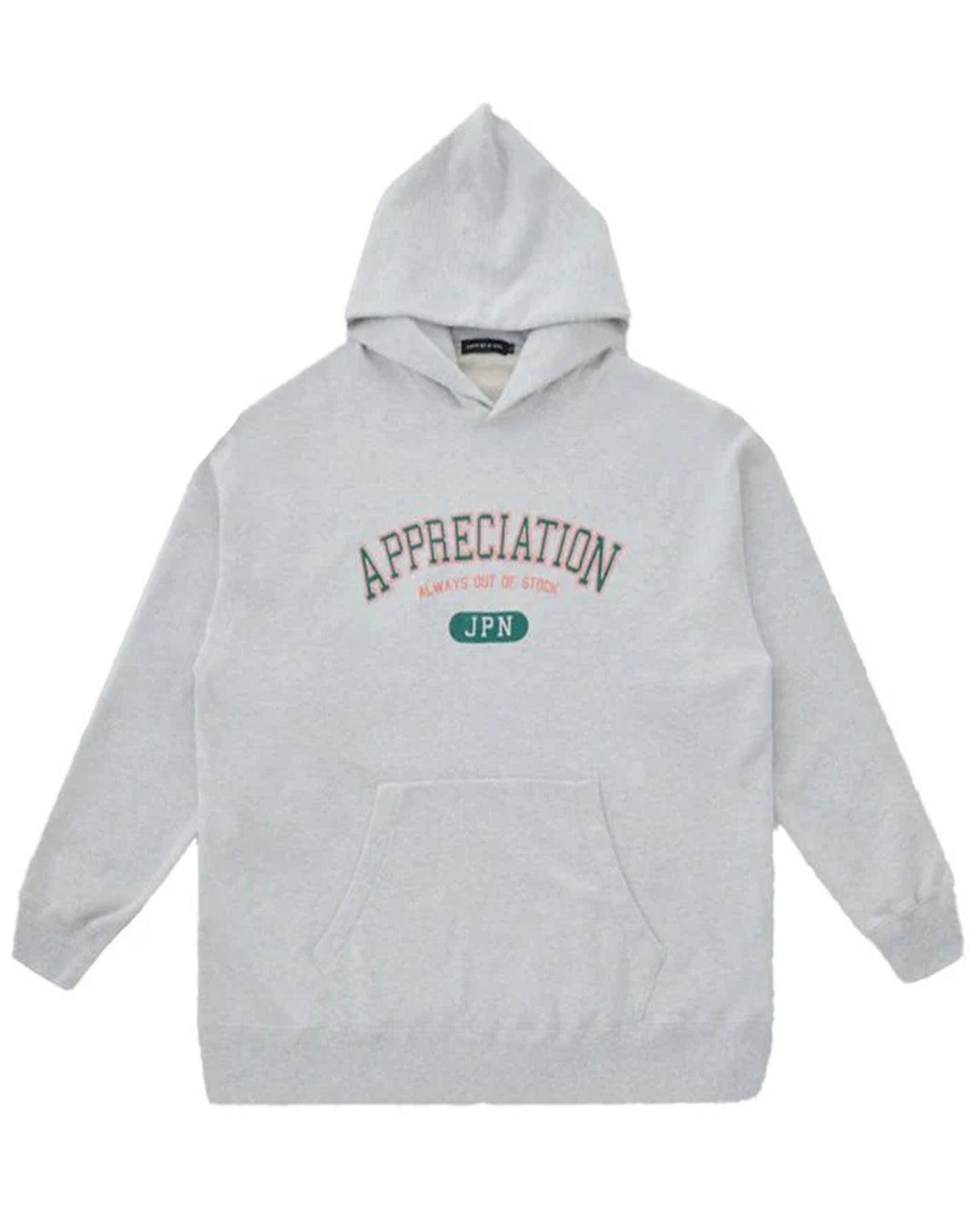 オールウェイズアウトオブストック/COLLEGE LOGO PULLOVER/プルオーバーパーカー/GRAY