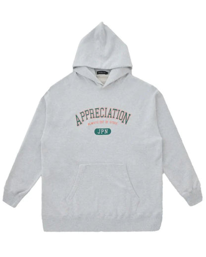 オールウェイズアウトオブストック/COLLEGE LOGO PULLOVER/プルオーバーパーカー/GRAY