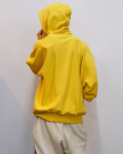 ビリオネアボーイズクラブ/BBCJP233K001/CHENILLE LOGO COTTON HOODIE /プルオーバーパーカー/YELLOW