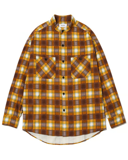 マシス/1242021012/FLANNEL PLAID SHIRT.ST/シャツ/MUSTARD