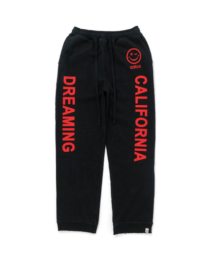 パーフェクトリブス/PR434032A/(CALIFORNIA DREAMING)STRAIGHT WIDE PANTS/ワイドパンツ/BLACK