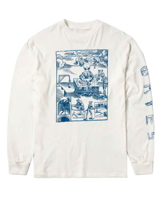 アリーズ/ALIEN WOODCUT LS TEE /ロングTシャツ/ Off White