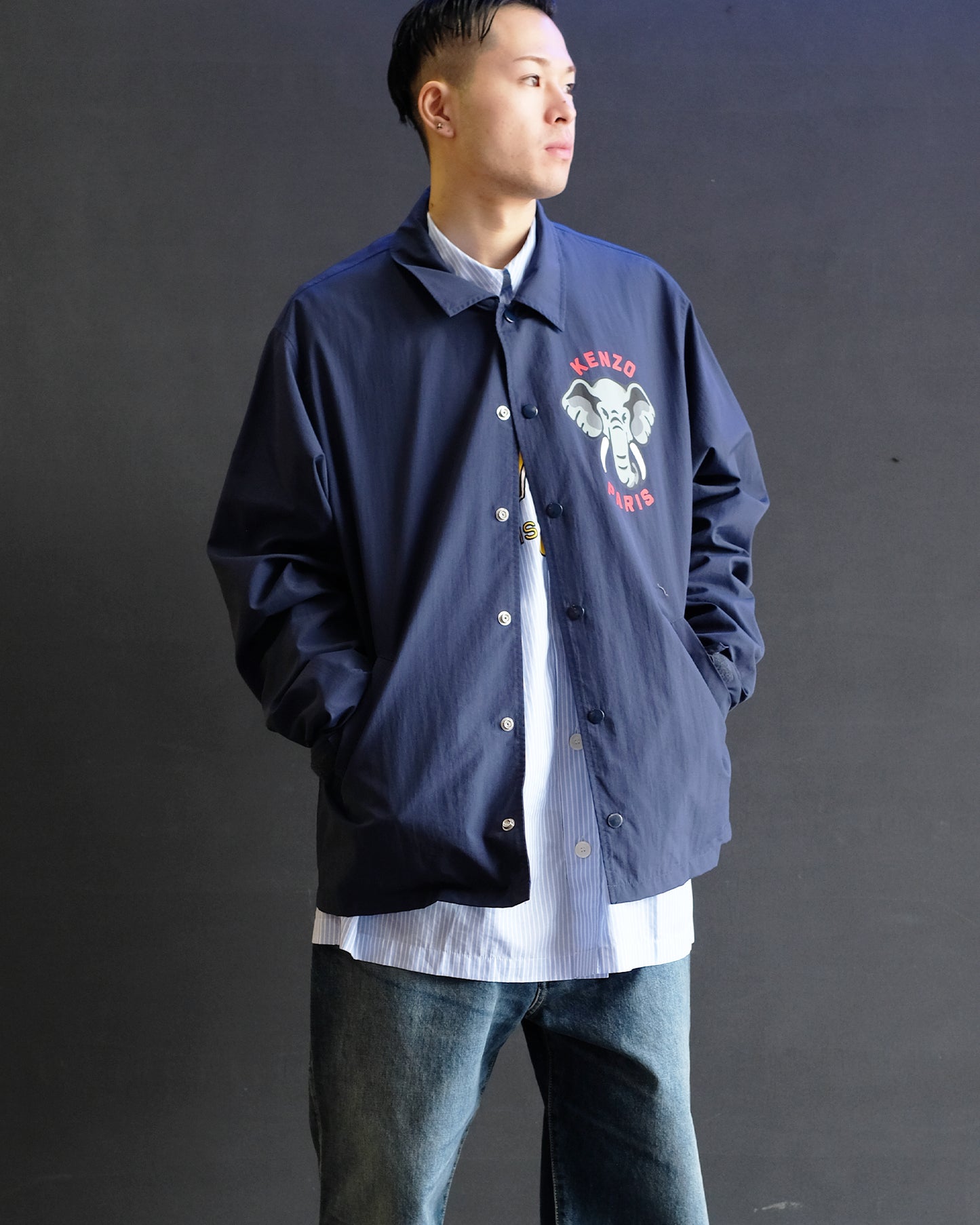 ケンゾー/KEN ZO LIGHT COACH JACKET/コーチジャケット/Blue