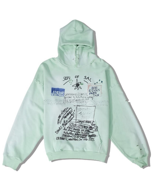 パリーハリウッド/SON OF SAL HOODED SWEATSHIRT/4U004Q3006-MNT/プルオーバーパーカー/MINT GREEN