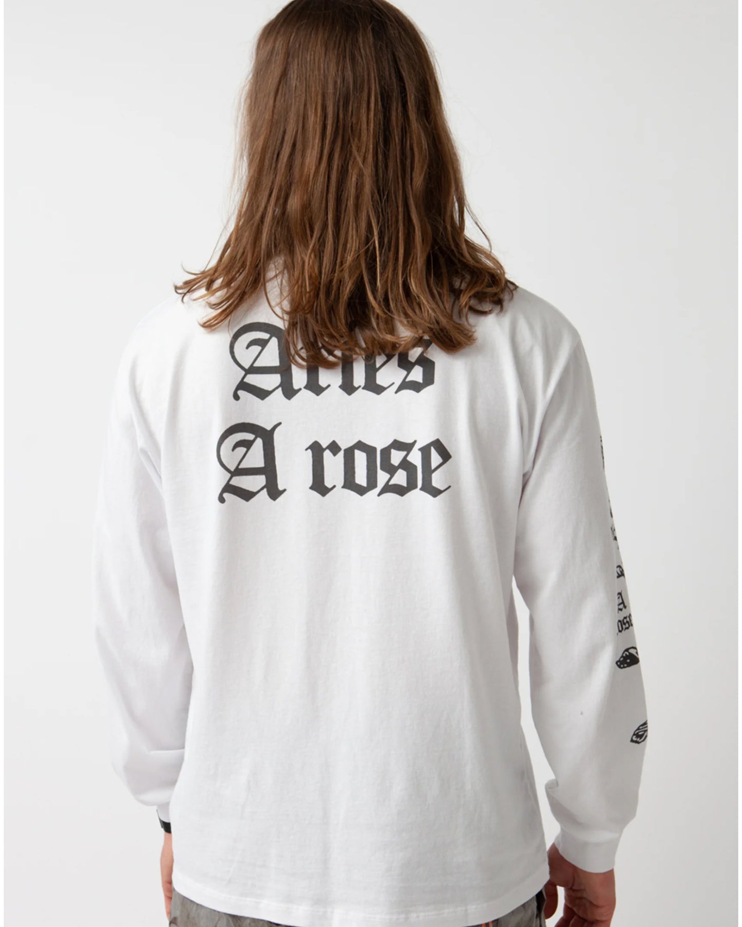 アリーズ/Aries Arose LS Tee /ロングTシャツ/ White