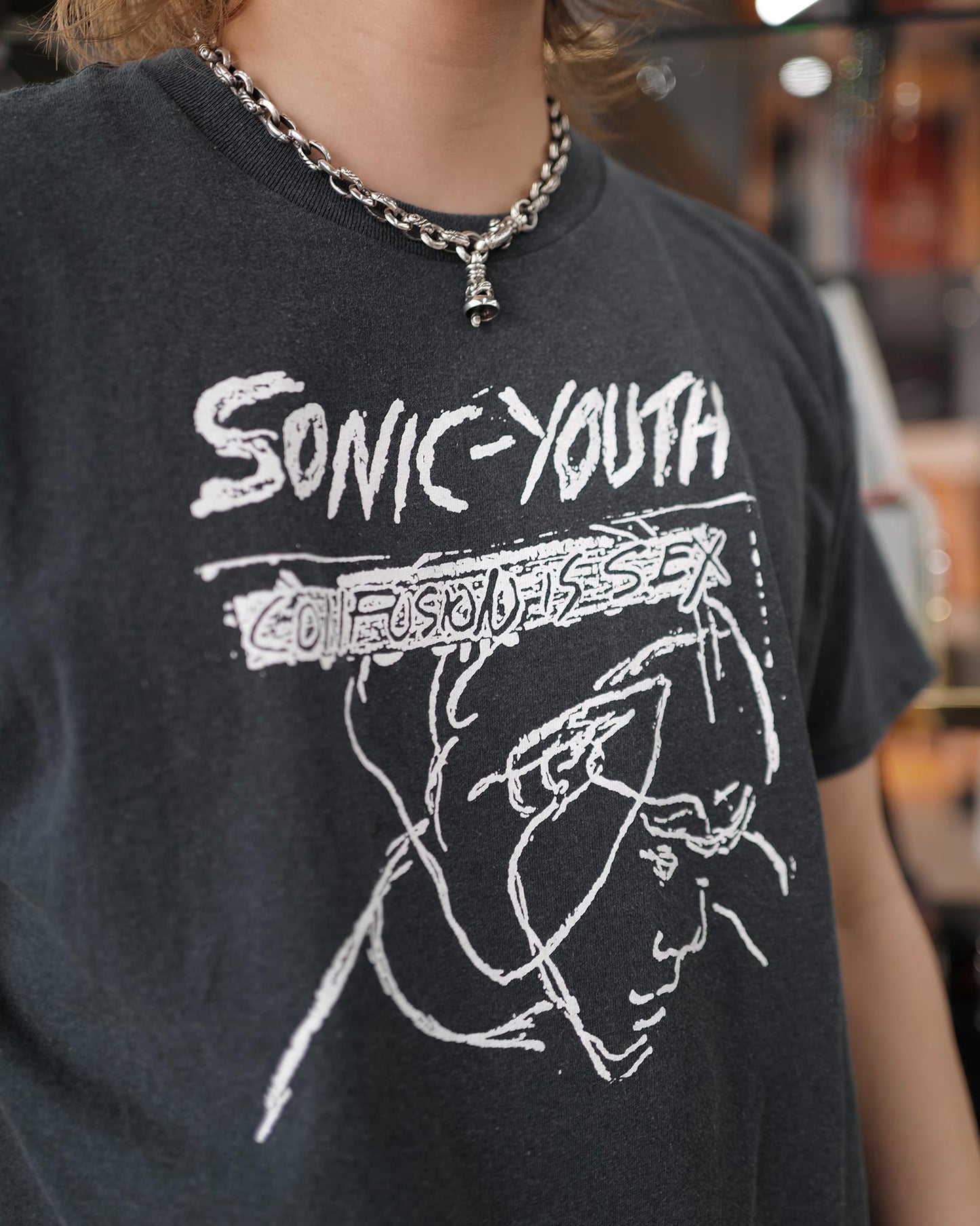 ヴィンテージTシャツ/SONIC YOUTH TEE/Tシャツ/Black