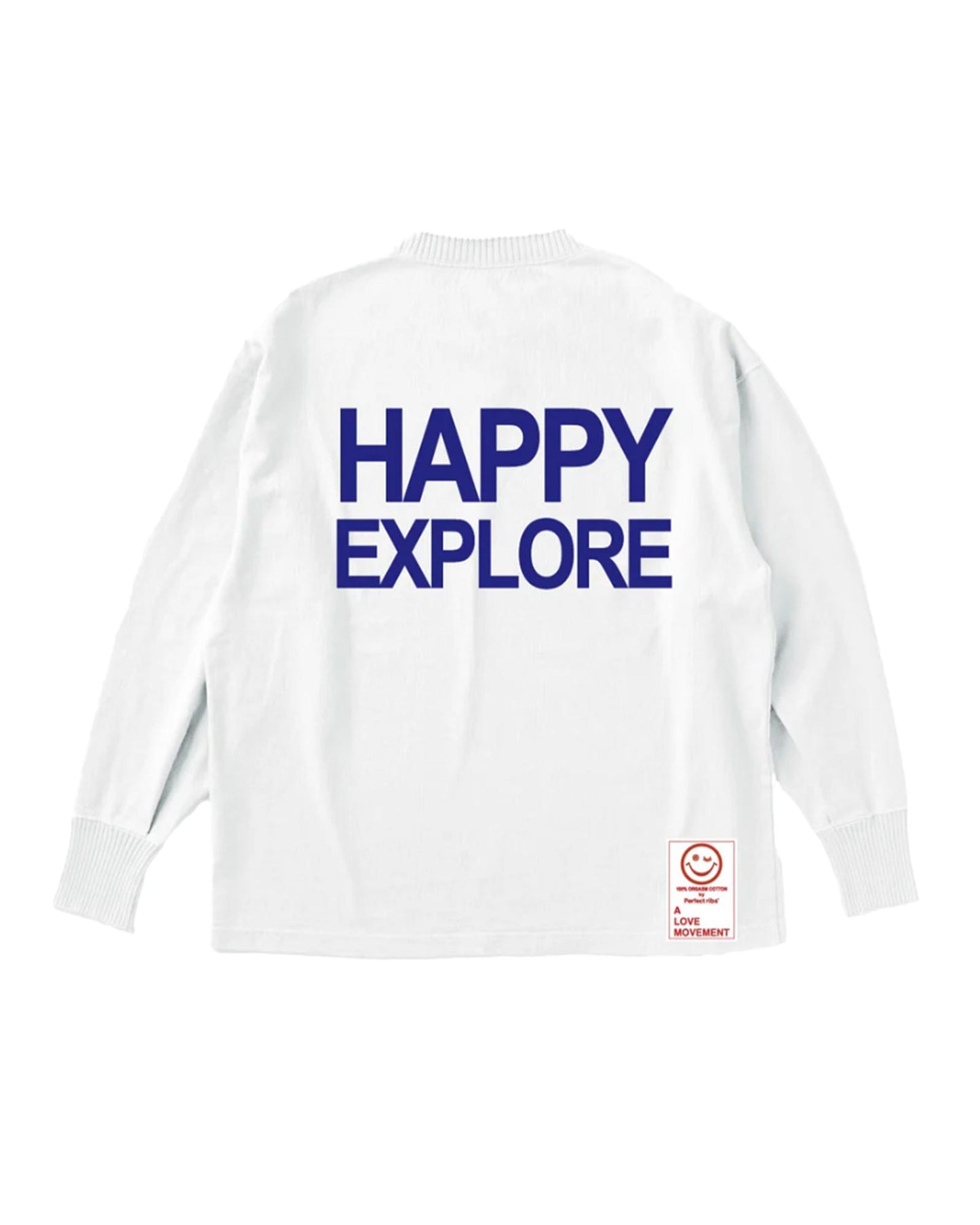パーフェクトリブス/(ADIOS SENORITA & HAPPY EXPLORE) Side Slit Long Sleeve T Shirts/ロンT/White