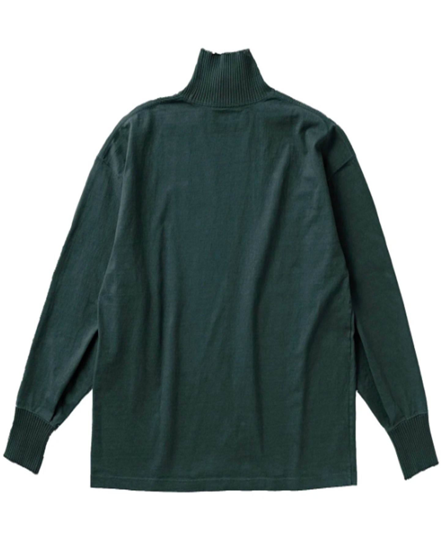 パーフェクトリブス/High Neck Side Slit Long Sleeve T Shirts/ロンT/GREEN