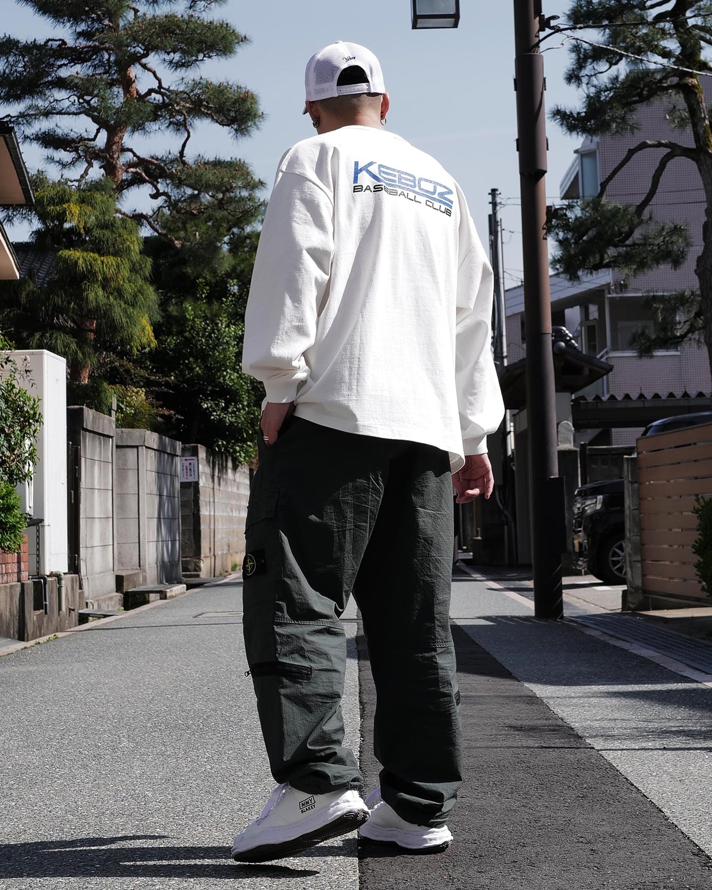 ケボズ/APPLICATION EXCLUSIVE L/S TEE/WHITE