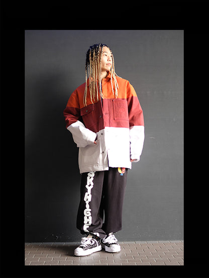 スカイ ハイ ファーム ワークウェア/TRI-PANEL DENIM CHORE COAT W/ジャケット/Multi