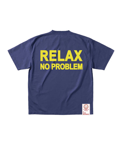 パーフェクトリブス/(RELAX NO PROBLEM) Basic Short Sleeve T Shirts/Tシャツ/Navy