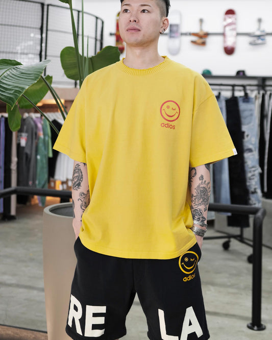 パーフェクトリブス/(RELAX NO PROBLEM) Basic Short Sleeve T Shirts/Tシャツ/Yellow