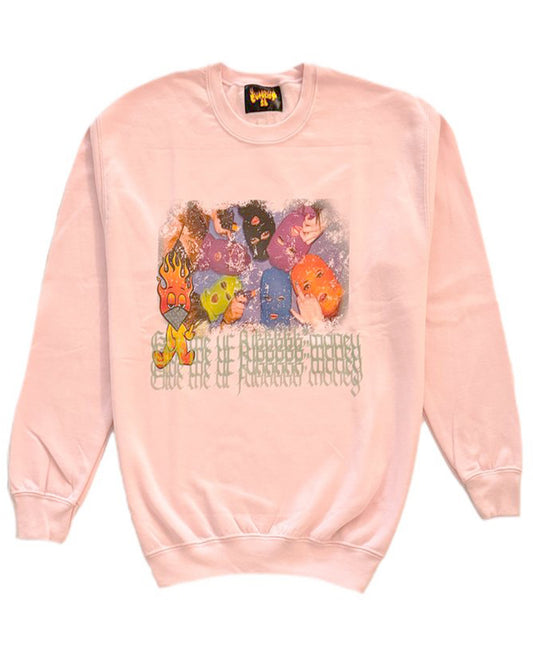 カタリストSB/ | Give Me Money Crewneck/スウェット/Pink