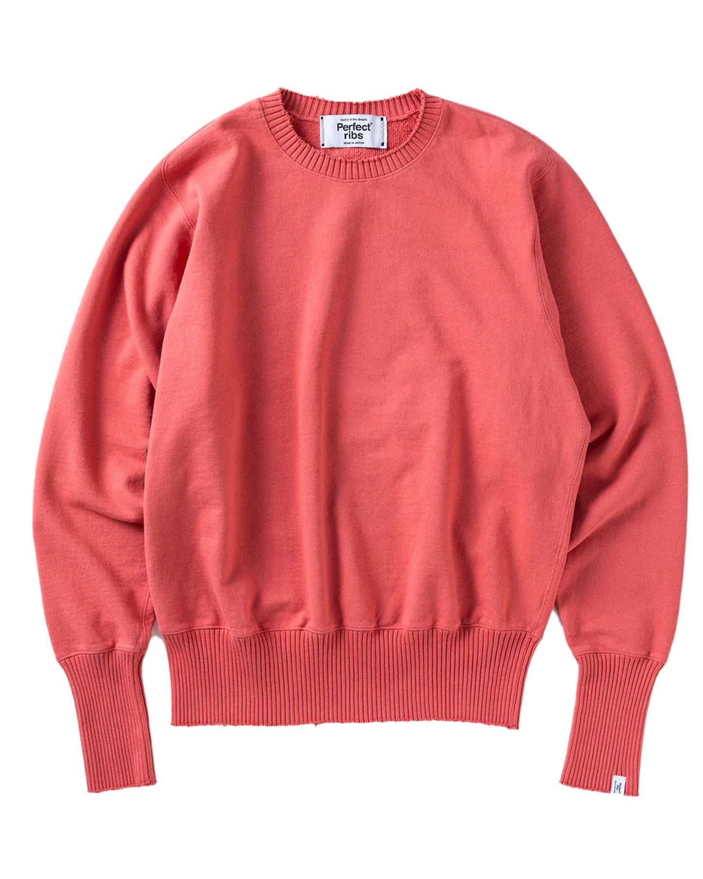 パーフェクトリブズ/Strange Sleeve Crew Neck Sweat Shirts/スウェット/Vintage Red