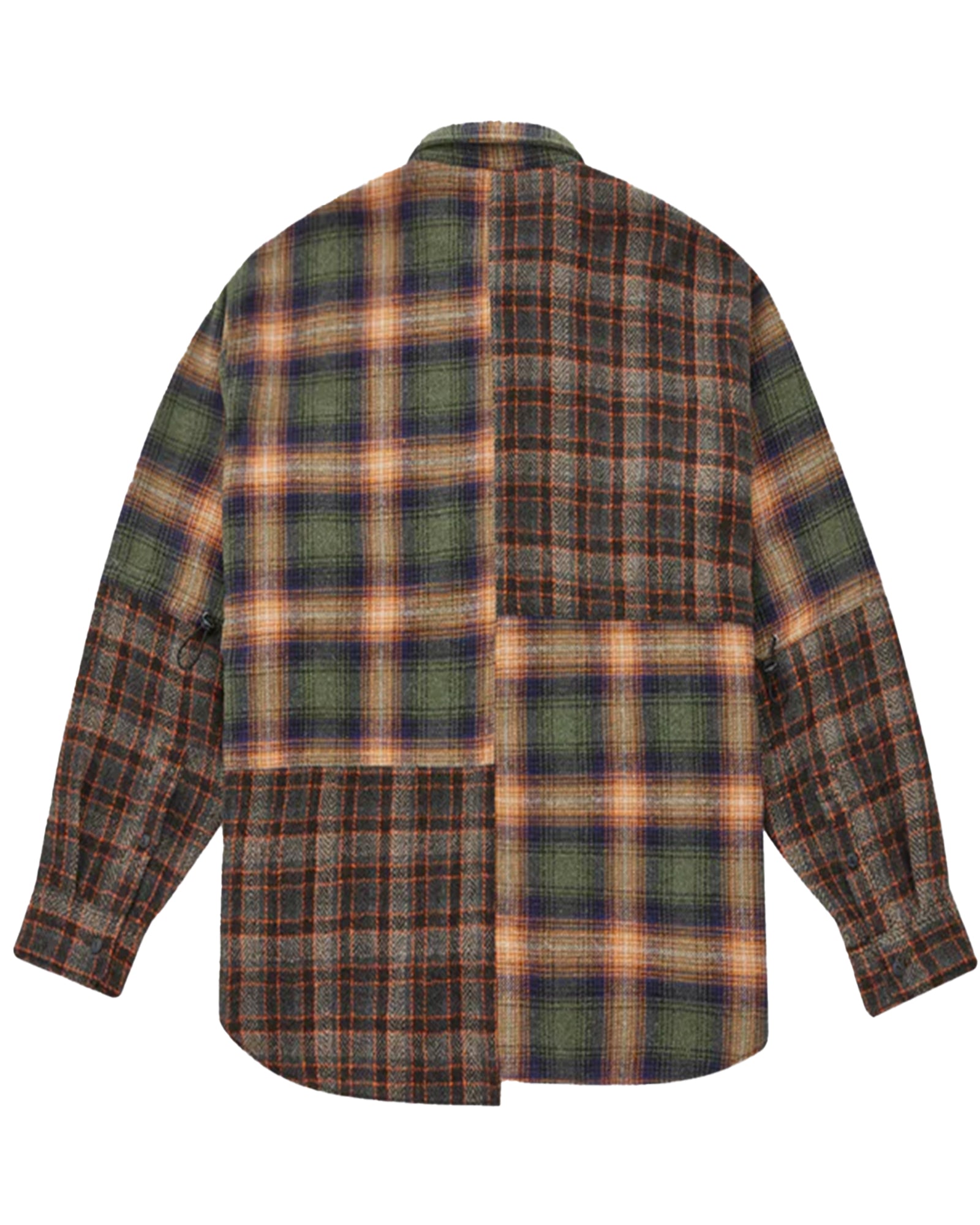 オールウェイズアウトオブストック/L/S CRAZY CHECK SHIRT/チェックシャツ/GRAY GREEN – Application