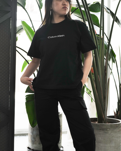 カルバンクライン/40WH113/SS STANDARD LOGO TEE/Tシャツ/BLACK