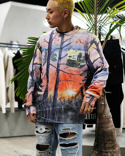 ラスベート/ALL OVER PRINT LONG SLEEVE TEE/ロンT/Multi