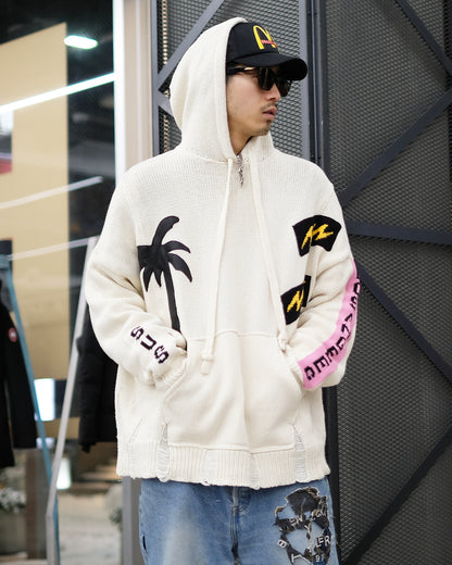 Patch Work Hoodie(パーカー) IVORY