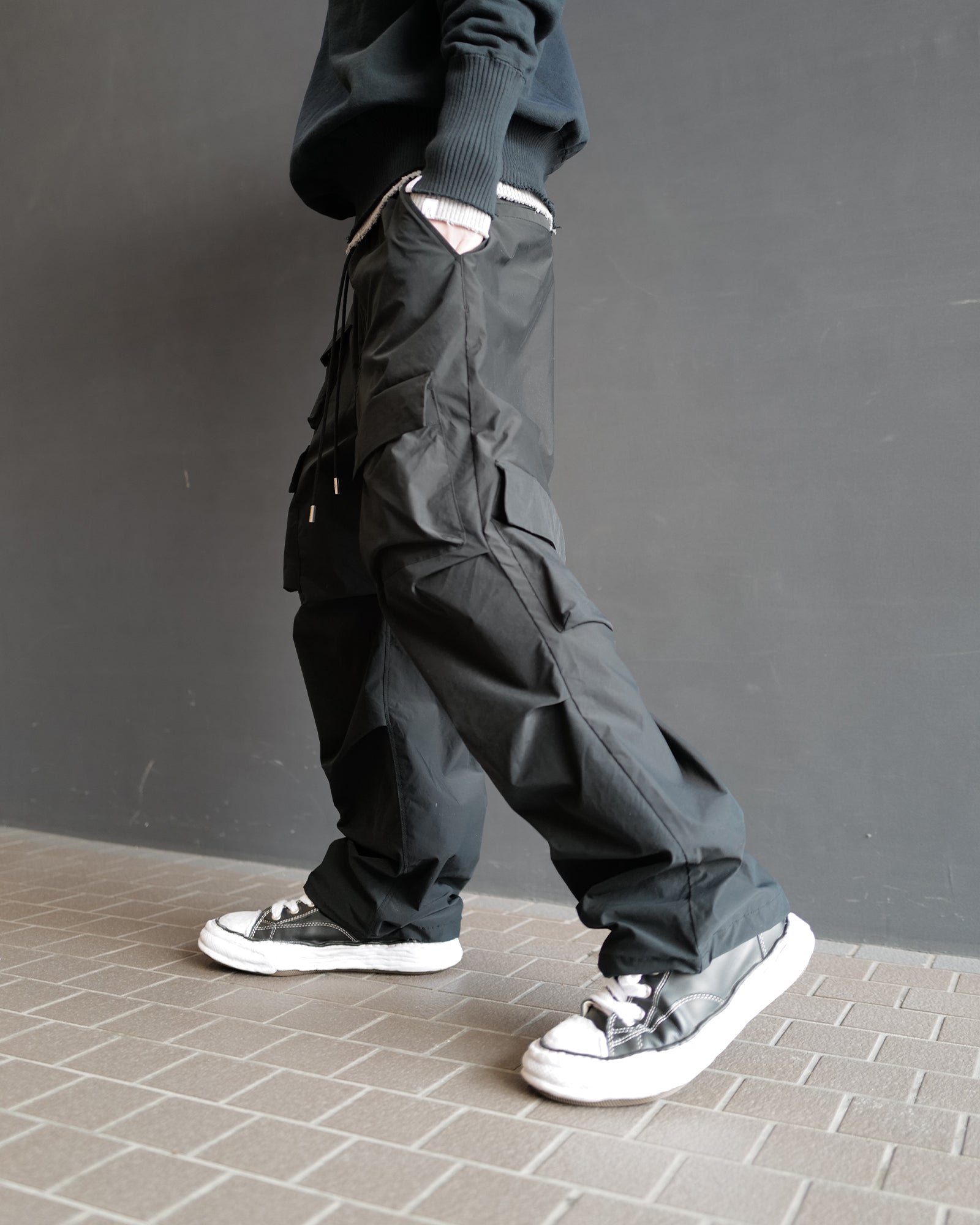 オールウェイズアウトオブストック/WIDE FATIGUE PANTS/パンツ/BLACK