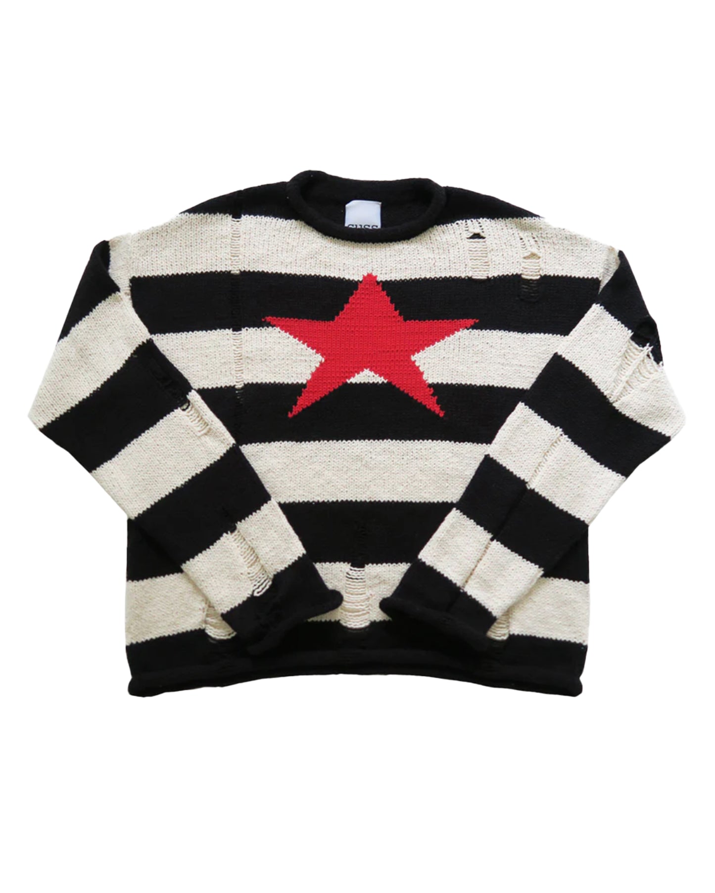 Roll Neck Star Sweater(スウェット) IVORY