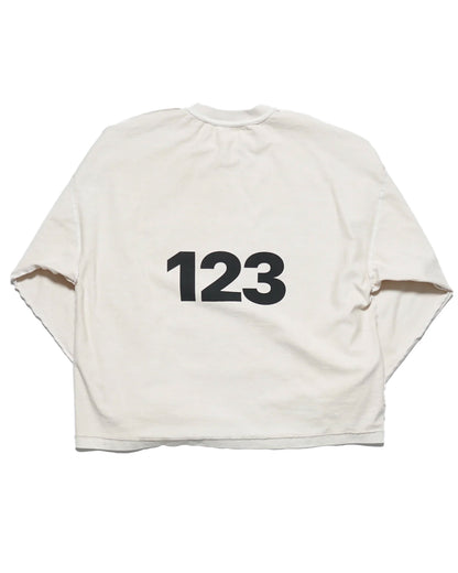 NO SWEAT LS TEE (Pullover long T-shirt) Vintage white