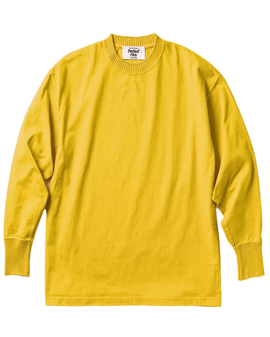 パーフェクトリブス/Side Slit Long Sleeve T Shirts/ロンT/Yellow