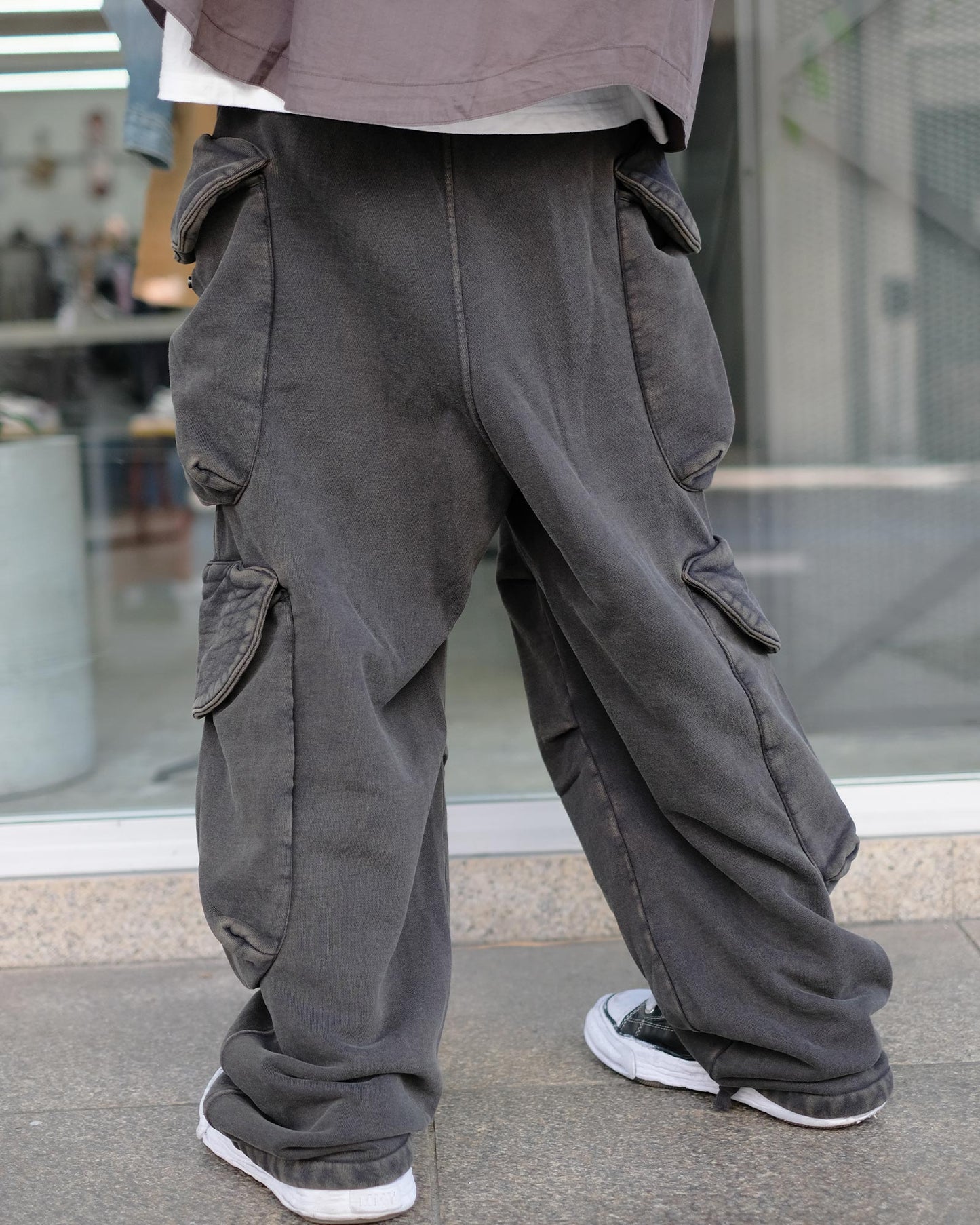 Entire Studio/HEAVY GOCAR/ES2379WB/Cargo Pants/WASHED BLACK