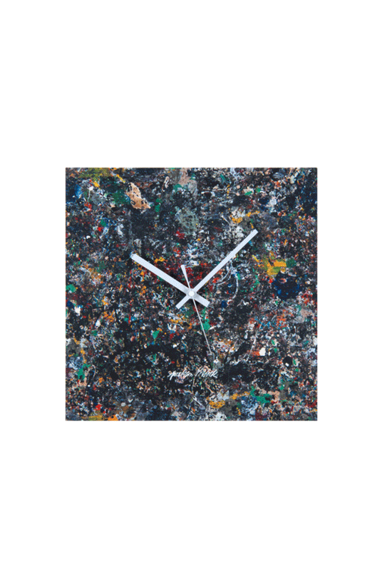 KARIMOKU 制造的挂钟“Jackson Pollock Studio 03”（手表）