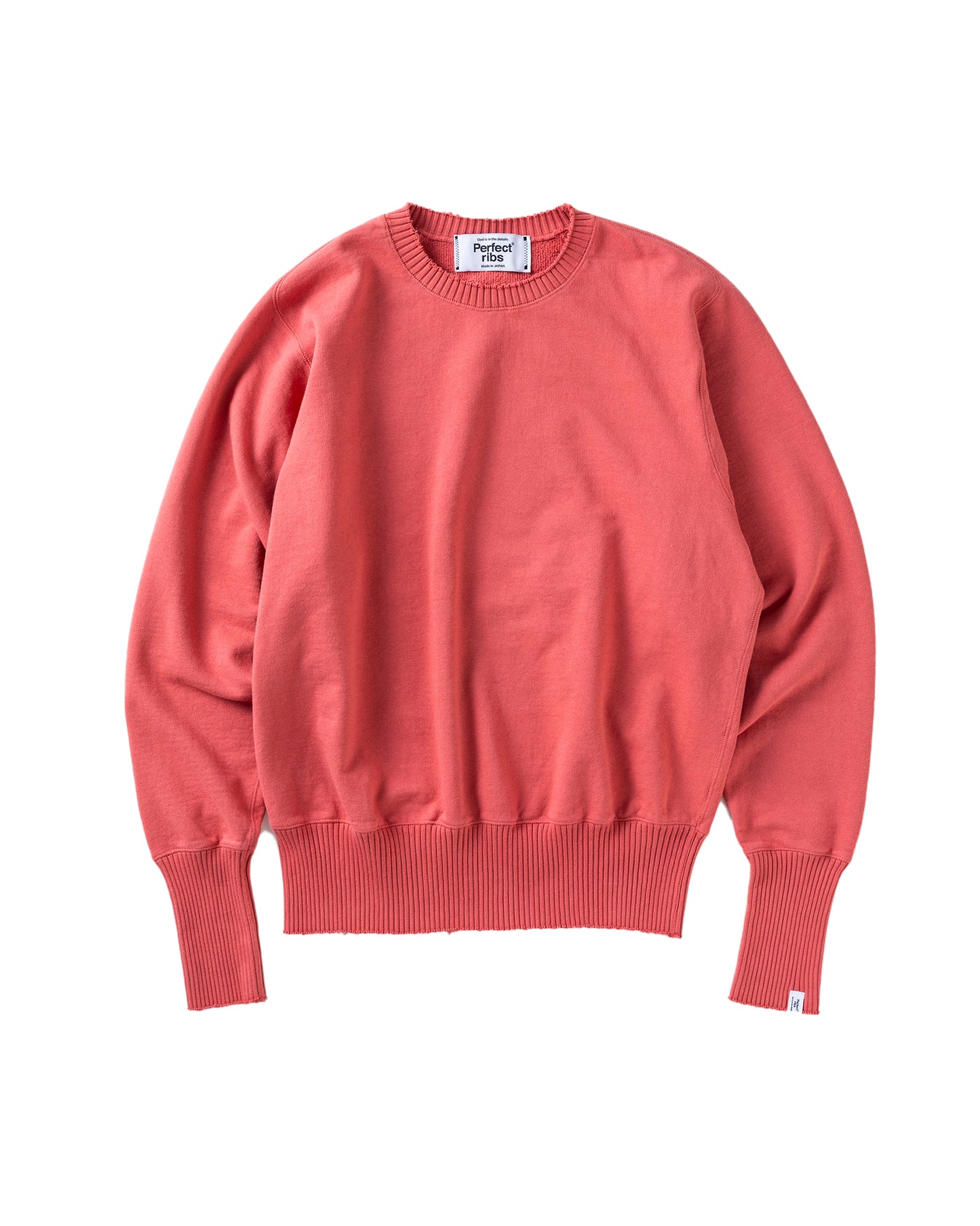 パーフェクトリブズ/Strange Sleeve Crew Neck Sweat Shirts/スウェット/Vintage Red