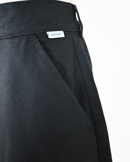 ラスベート/PACC15P004/MEN FEAR WIDE CHINO PANTS WOVEN/チノパンツ/BLACK