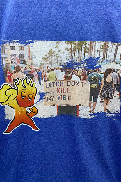 カタリストSB/ | Don't Kill My Vibe Tee/Tシャツ/Blue