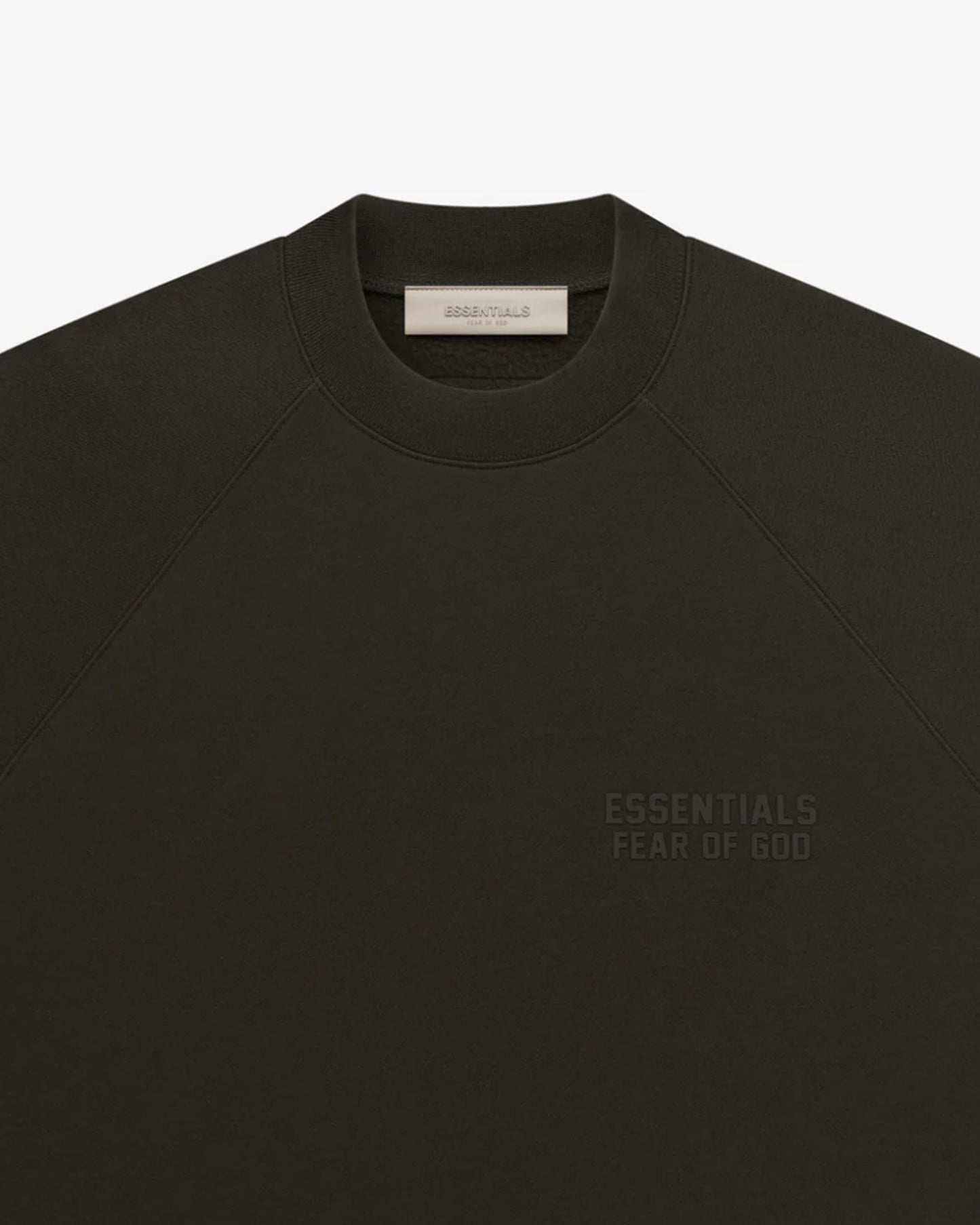 Essentials 黑色圆领运动衫