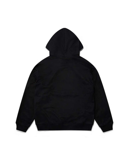 ラスベート/Men logo hoodie knit/プルオーバーパーカー/Black