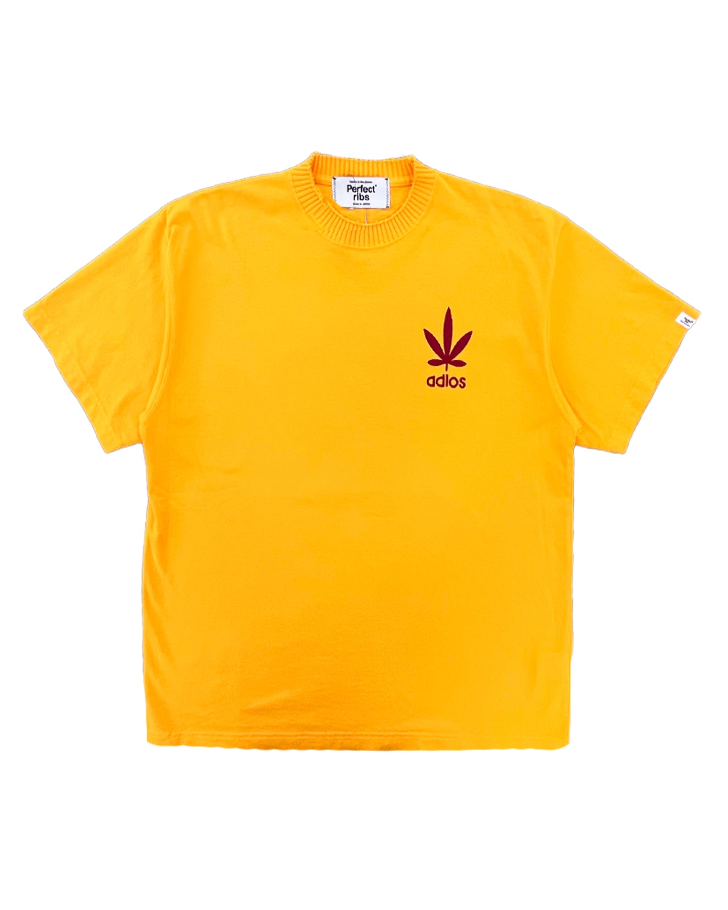 パーフェクトリブズ/Basic short sleeve t shirt love & peace/Tシャツ/Yellow