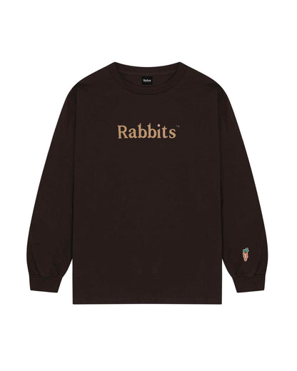 ラビッツ バイ キャロッツ/RABBITS WORDMARK LS TEE/ロンT/Brown