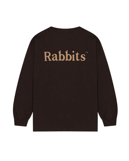 ラビッツ バイ キャロッツ/RABBITS WORDMARK LS TEE/ロンT/Brown