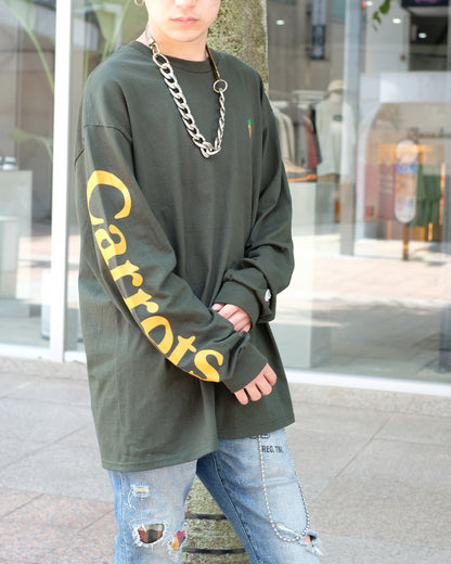 ラビッツ バイ キャロッツ/WORDMARK LS T-SHIRT/ロンT/Green