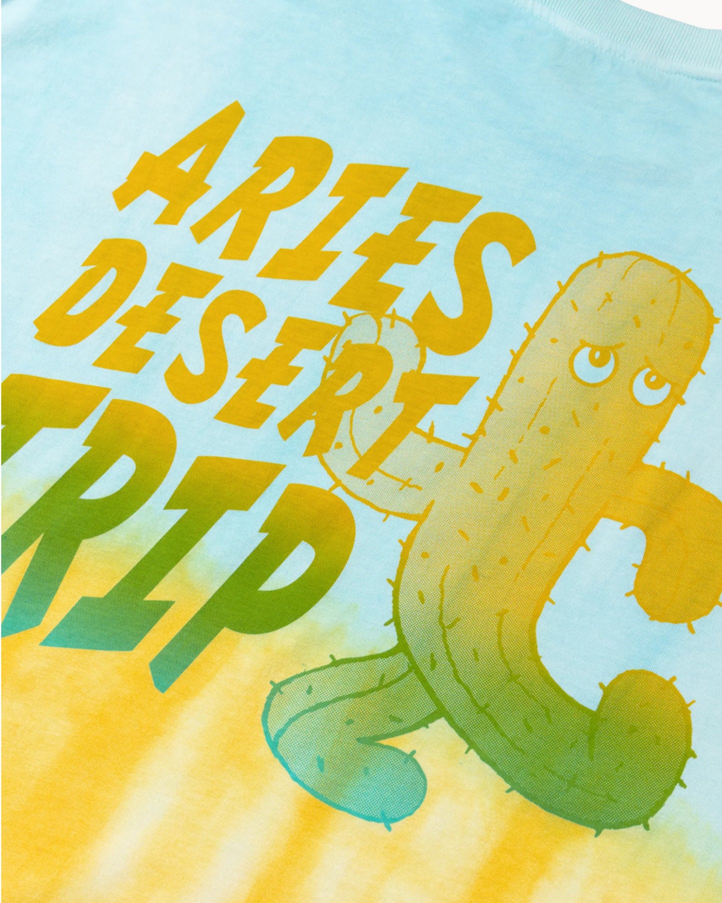 アリーズ/Desert trip dip-dye ss tee/Tシャツ/Blue