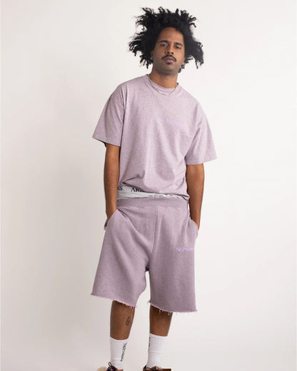 アリーズ/Overdyed melange mini problemo sweatshort/ショーツ/Purple