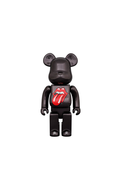 BE@RBRICK The Rolling Stones Lips & Tongue BLACK CHROME Ver. 1000% (ザ・ローリング・ストーンズ)