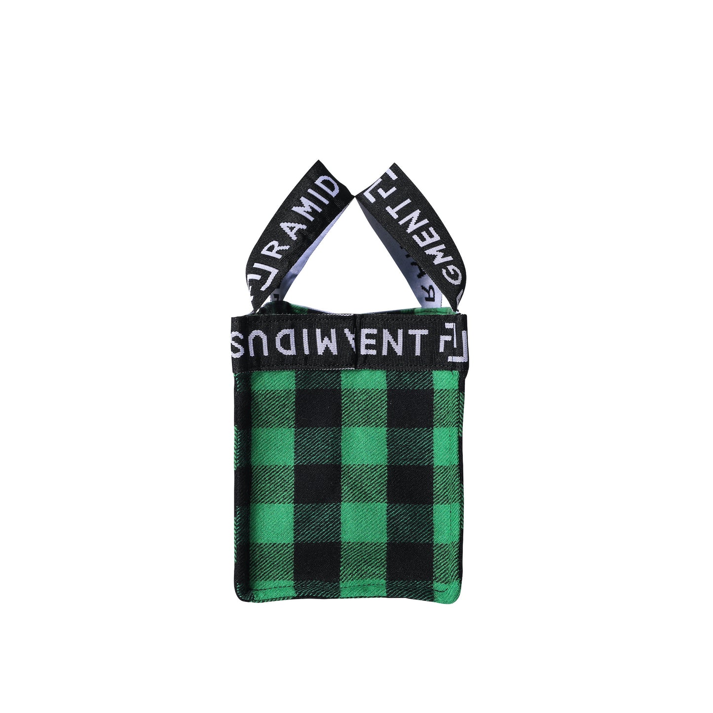ラミダス/Tote bag - Block check  "GREEN"